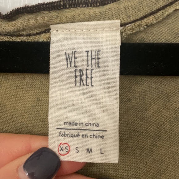 We The Free Army Green Tank Top - Picture 3 of 4